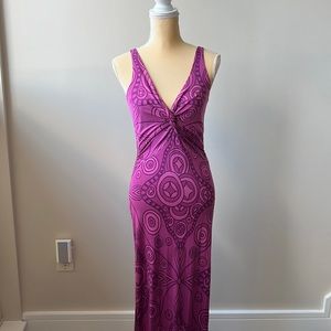 Allegra Hicks Long Dress 100% Silk Long Vintage, NWT Sleeveless, Size 6, Glam